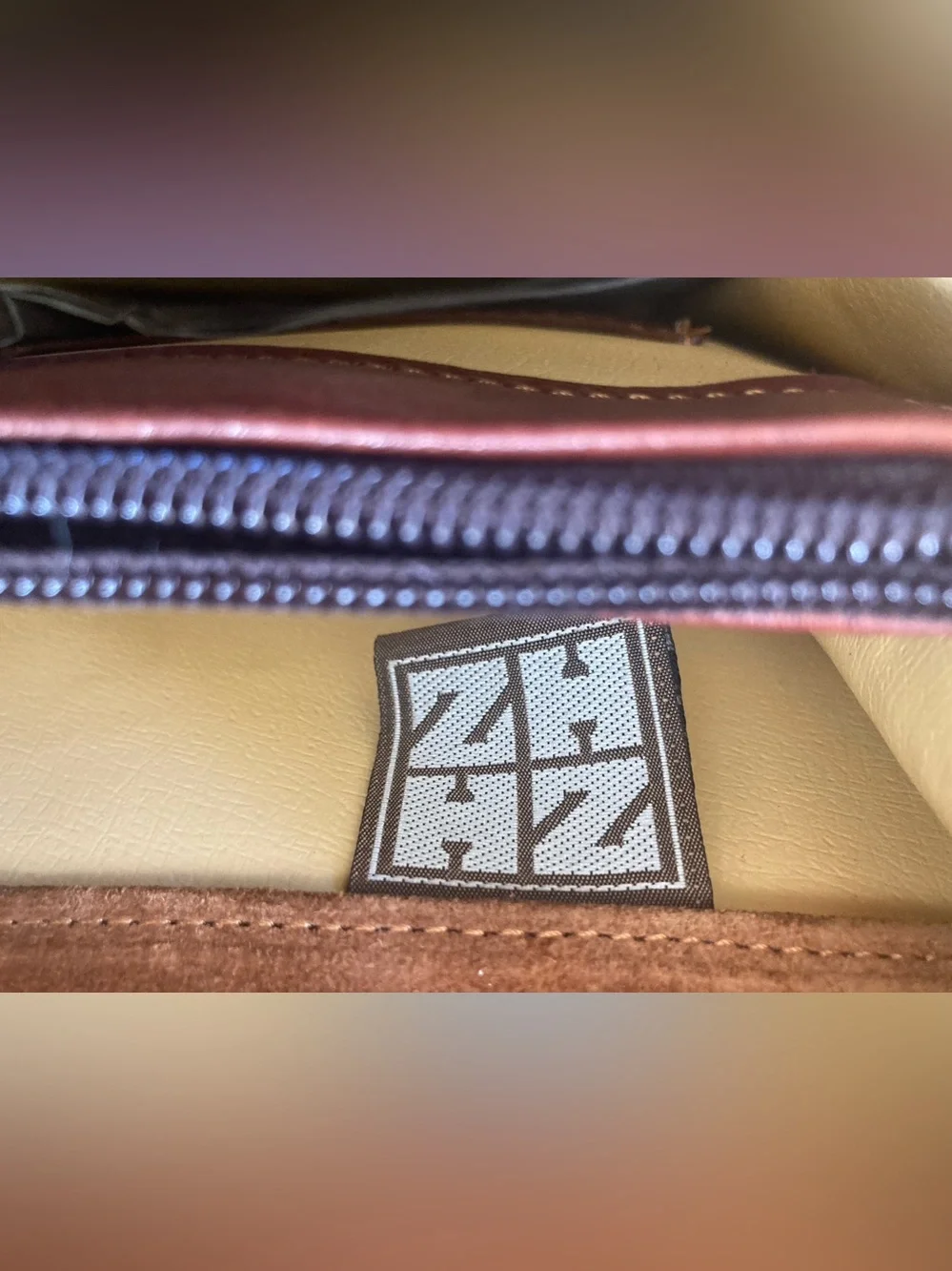 ZHHZ Leather Briefcase/Laptop Bag with Combination Locks